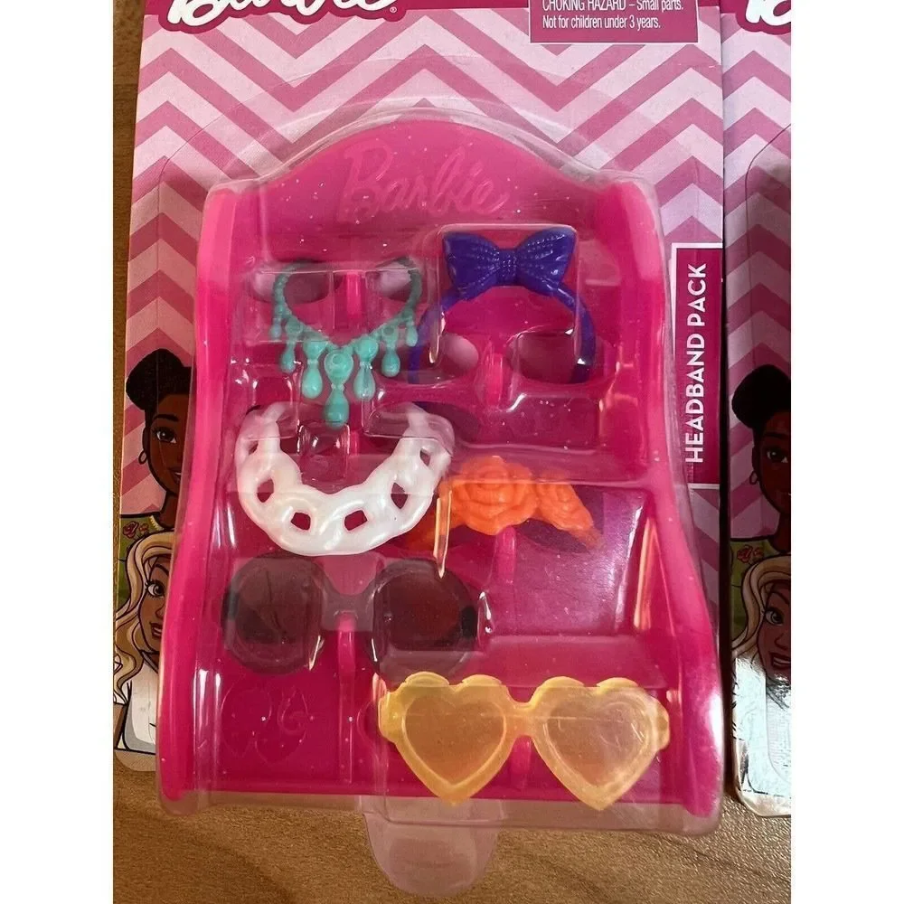 NEW Mattel Barbie Accessories Lot of 2 Packs Shoes Headbands 2020